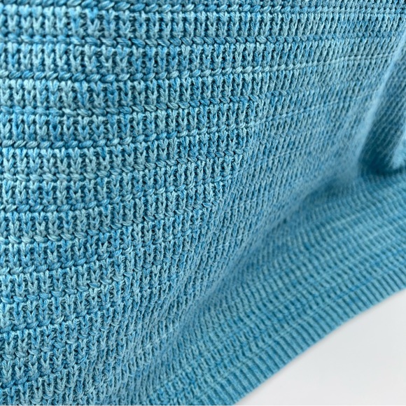 Olive & Oak Turquoise Knit Spaghetti Strap Drawstring Lined Dress-Size M - Picture 4 of 12